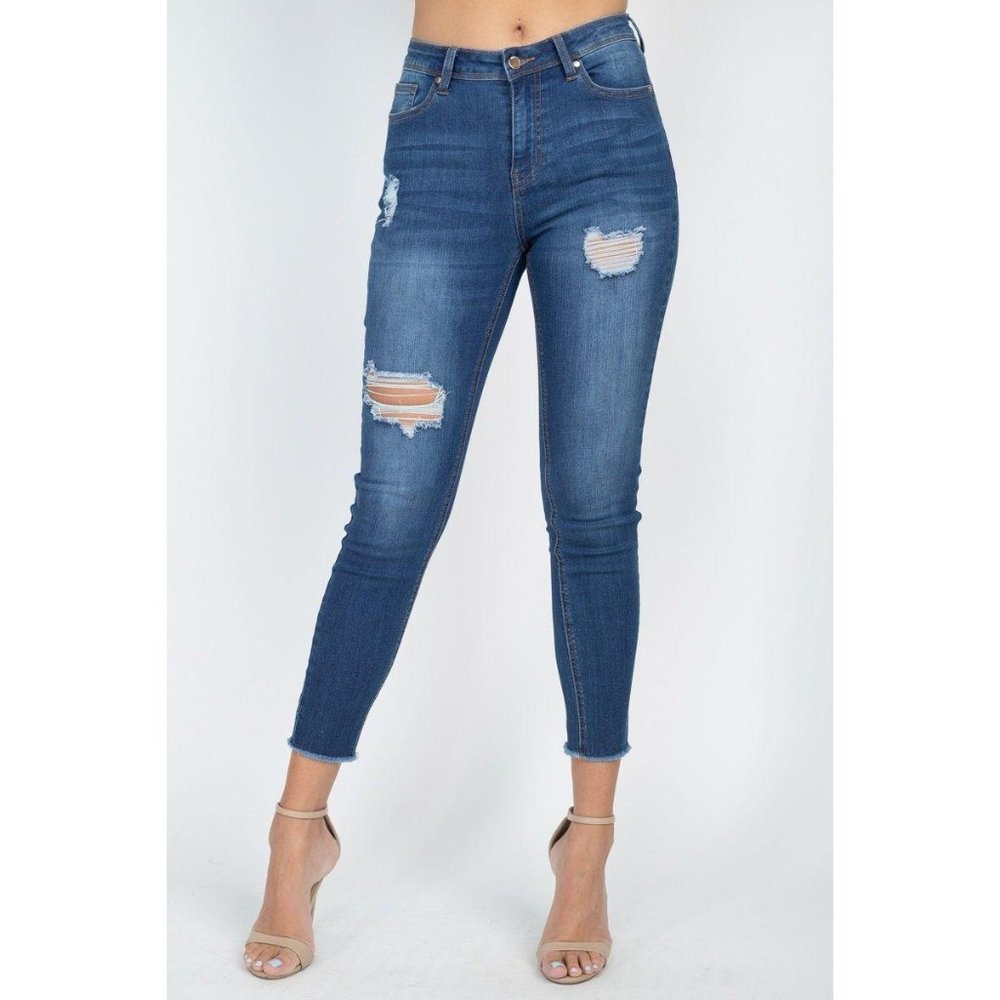 5 Pocket Capri Denim Jeans